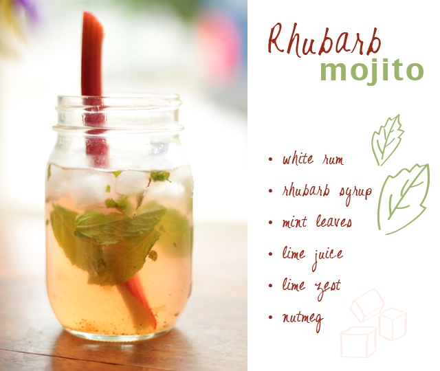 rhubarb mojito recipe