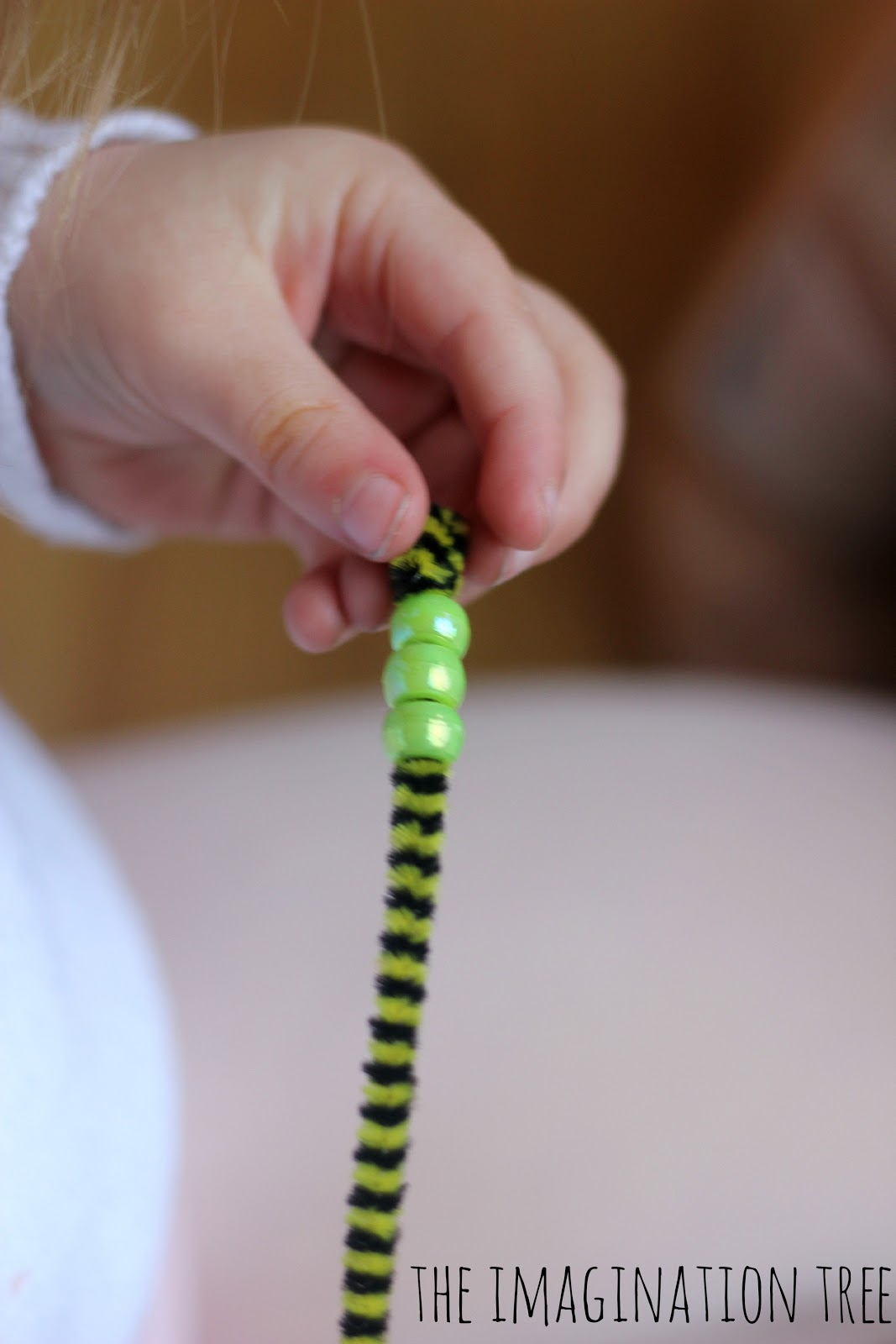 Threading with Pipe Cleaners and Beads The Imagination Tree