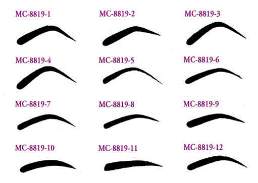 Nerdy image in eyebrow shapes stencils printable Sizzling image inside eyebrow shapes stencils printable