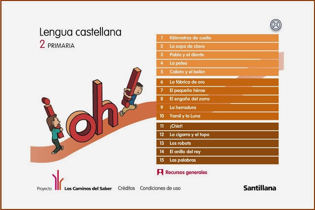 RECURSOS DIGITALES SANTILLANA 2º LENGUA