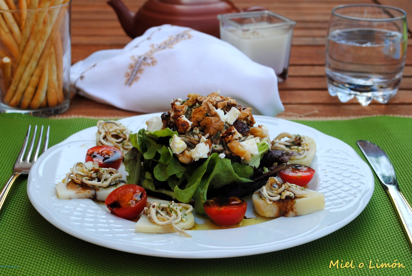 Ensalada Templada De Gulas Y Queso Feta
