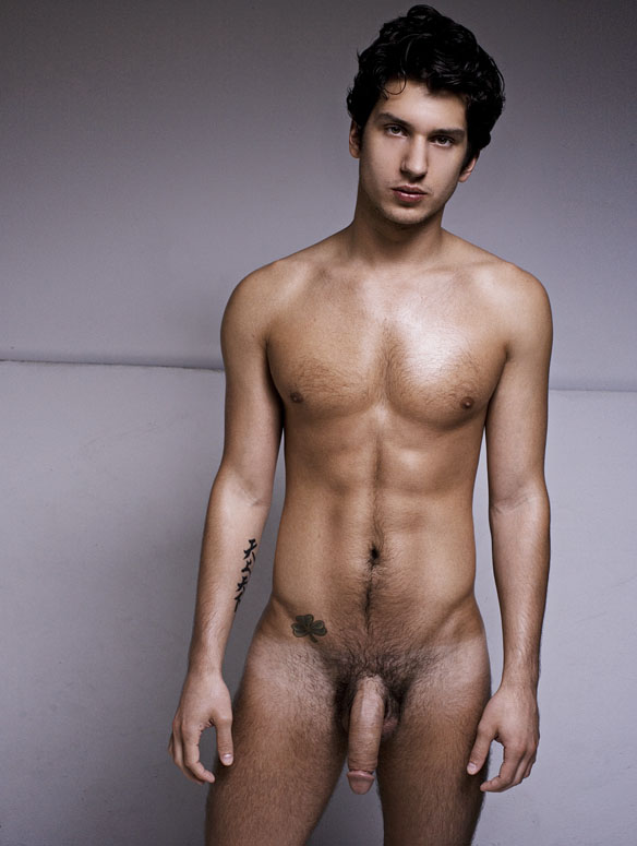 Latino male model naked nude pic