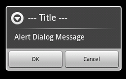 Alert Dialog with OK and Cancel options Alert Dialog with OK and Cancel options