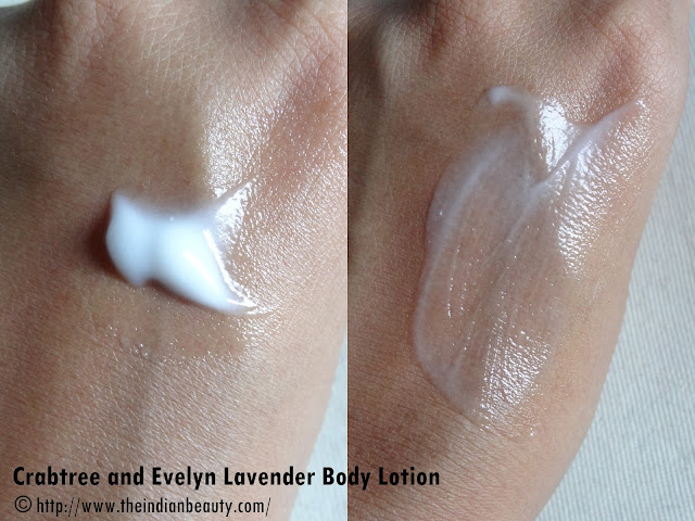 Crabtree and Evelyn Lavender Body Lotion swatch Crabtree and Evelyn Lavender Body Lotion swatch