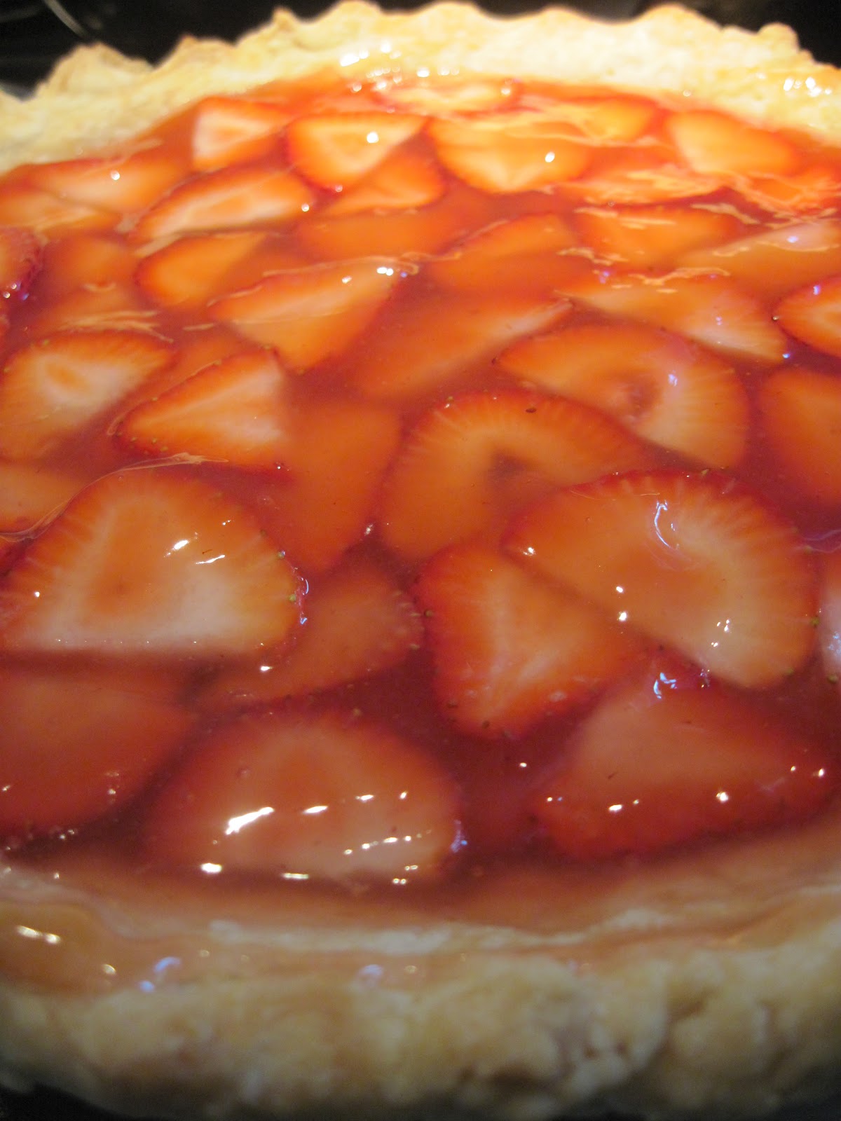 Color Me Caroline Strawberry Glaze Pie