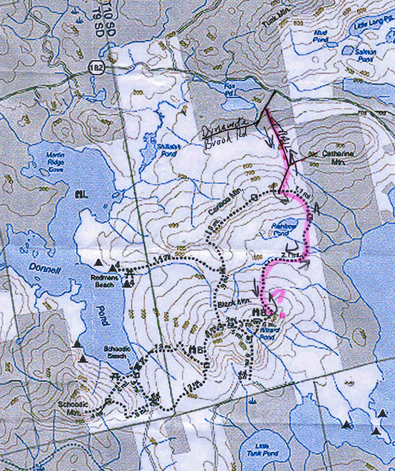 Hiking in Maine with Kelley 1/7/12 Caribou Mountain