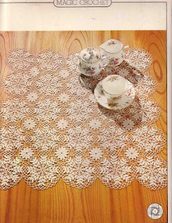 square crochet mat pattern made of motifs