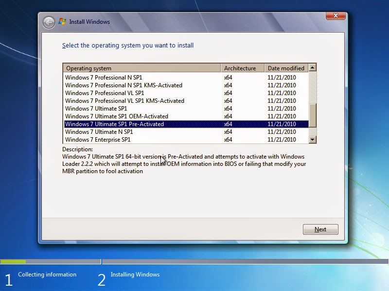 Microsoft Windows 7 Ultimate X64 SP1 2015 Clean-Sasnet