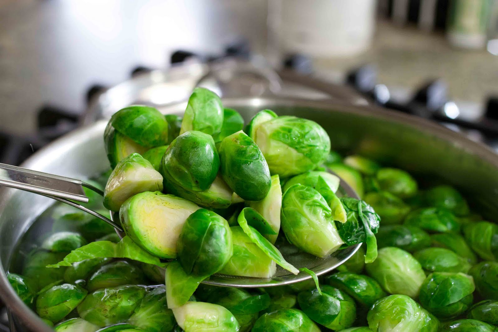 FOODjimoto Roasted Brussel Sprouts with Sesame Miso Dressing