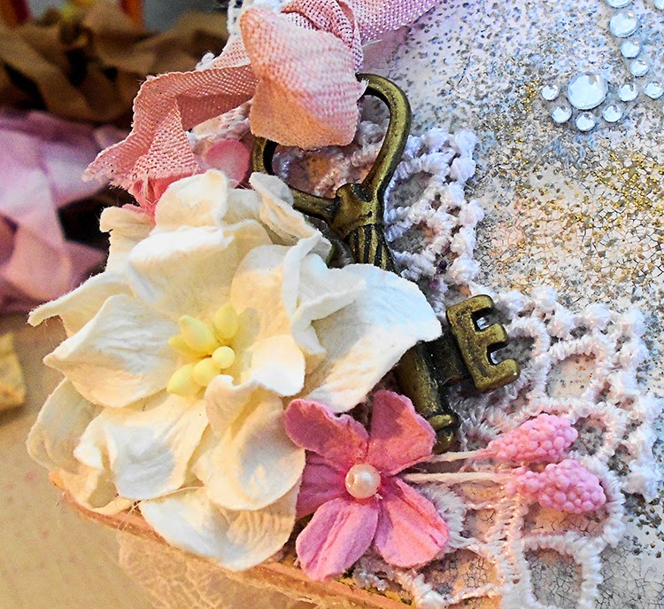 iamroses flower on altered box by laughngypsy altered box by laughngypsy