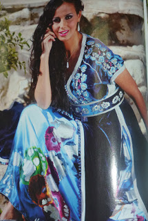 Caftan bleu mobra France 2015 2014