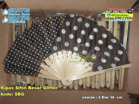Kipas Sifon Besar Glitter murah