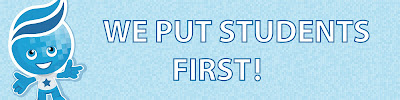 Image of Splash.  Text: We Put Students First!