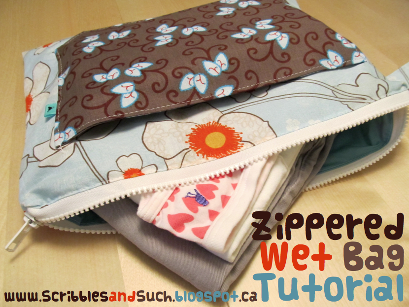 scribbles & such Zippered Wet Bag Tutorial