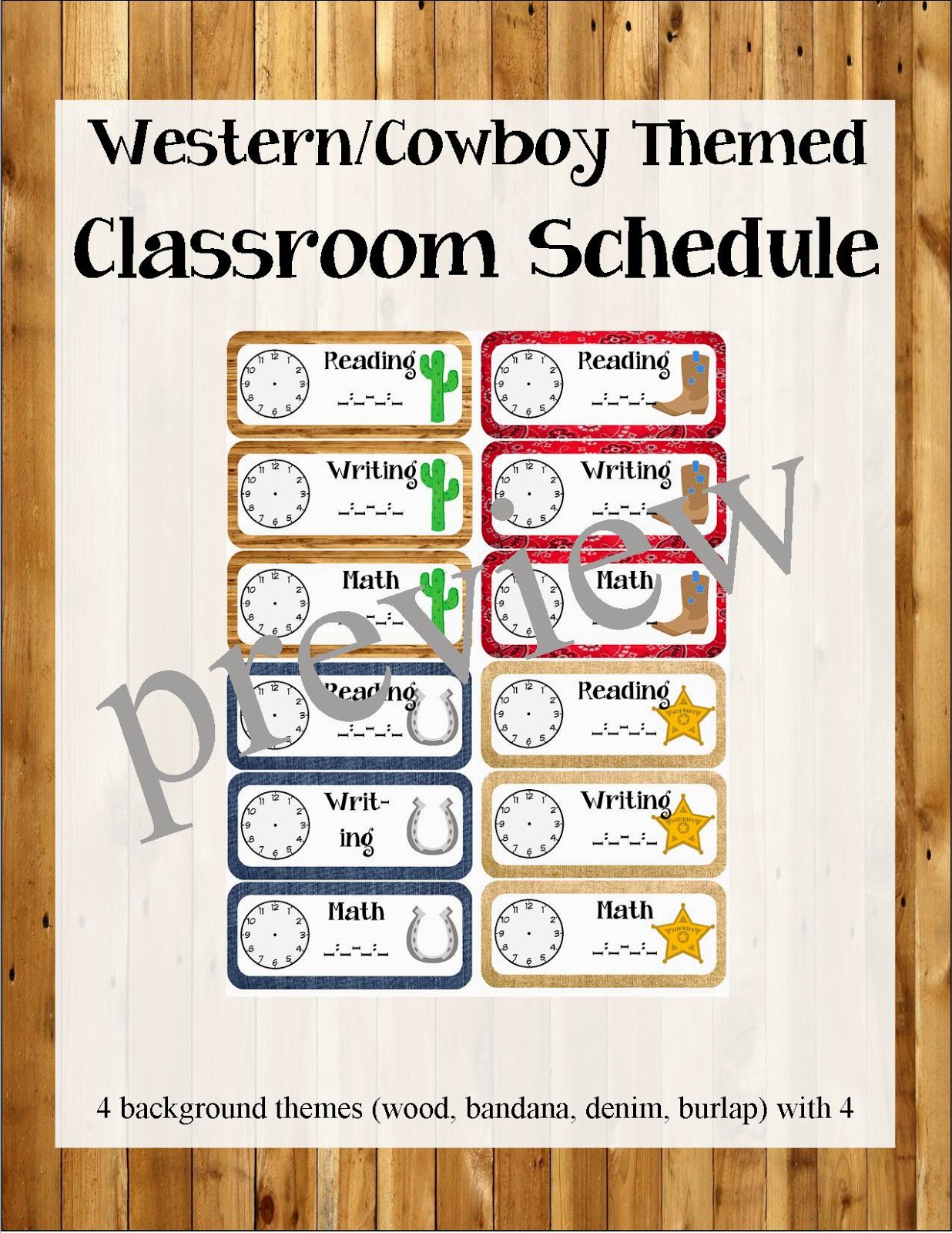 Sunrise And Shine Western Cowboy Themed Classroom Setup