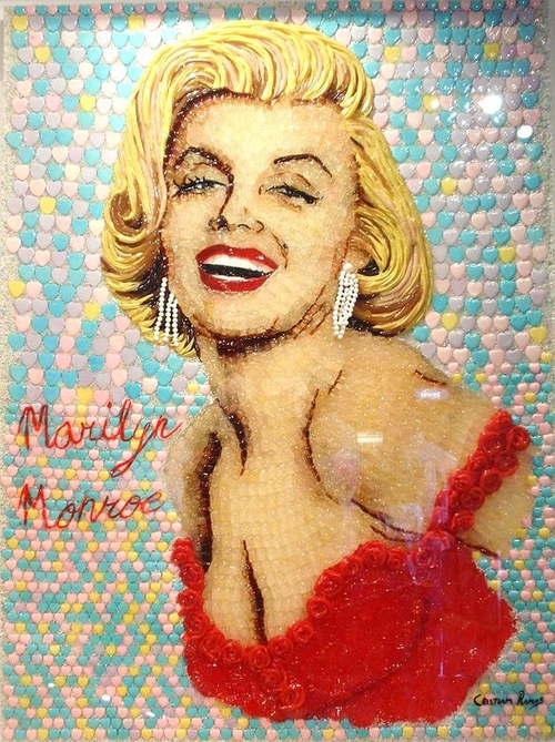 08-Marilyn-Monroe-cristiam-Ramos-Candy-Nail-Polish-Toothpaste-for-Sculptures-Paintings-www-designstack-co