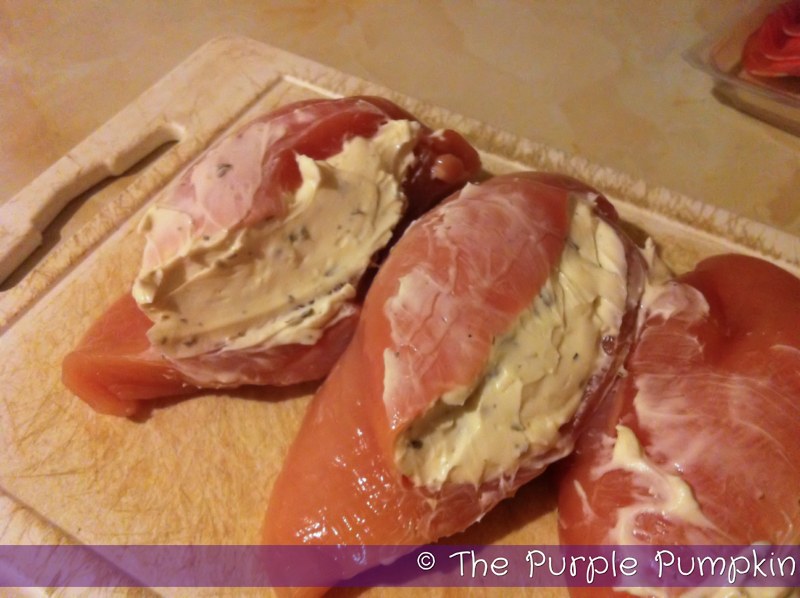 Philly Stuffed Chicken wrapped in Parma Ham
