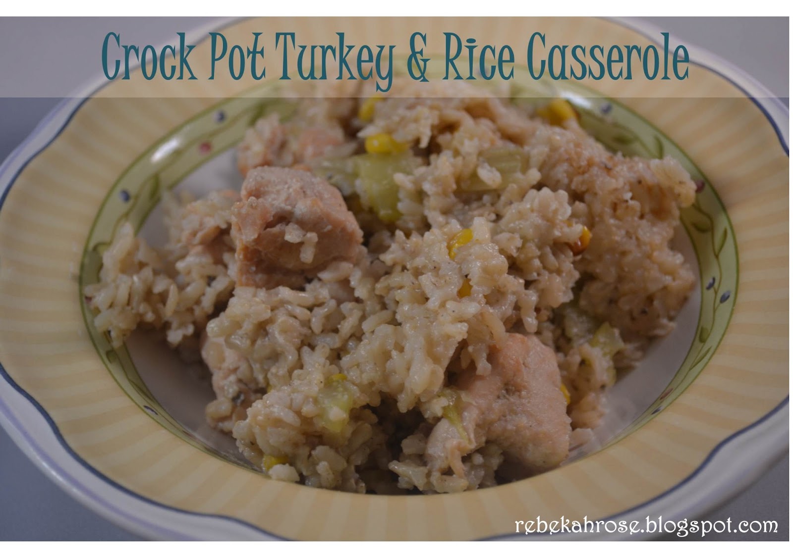 Crock Pot Turkey and Rice Casserole