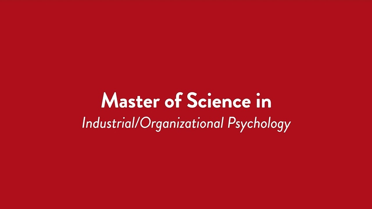Graduate Programs In Industrial Organizational Psychology