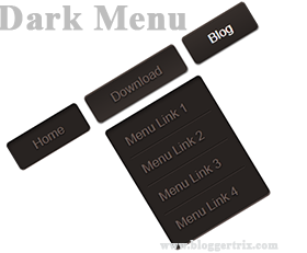 Css-dark-menu