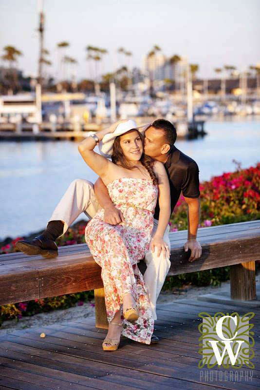 engagement portrait downtown long beach queen mary