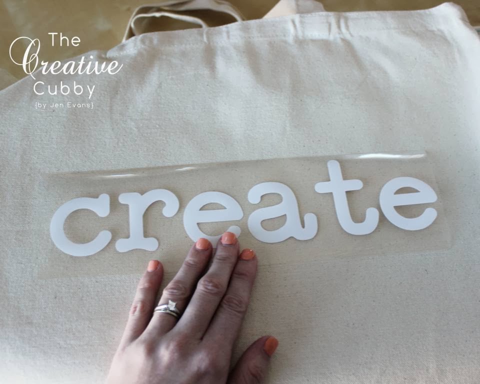 The Creative Cubby Cricut Canvas Tote IronOn Tutorial