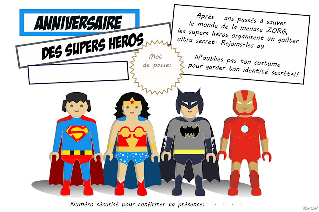 La fête d'anniversaire Super-Héros pour ses 5 ans