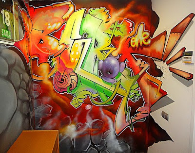 Colorful Berok Graffiti letras graffity. Colorful Berok Graffiti
