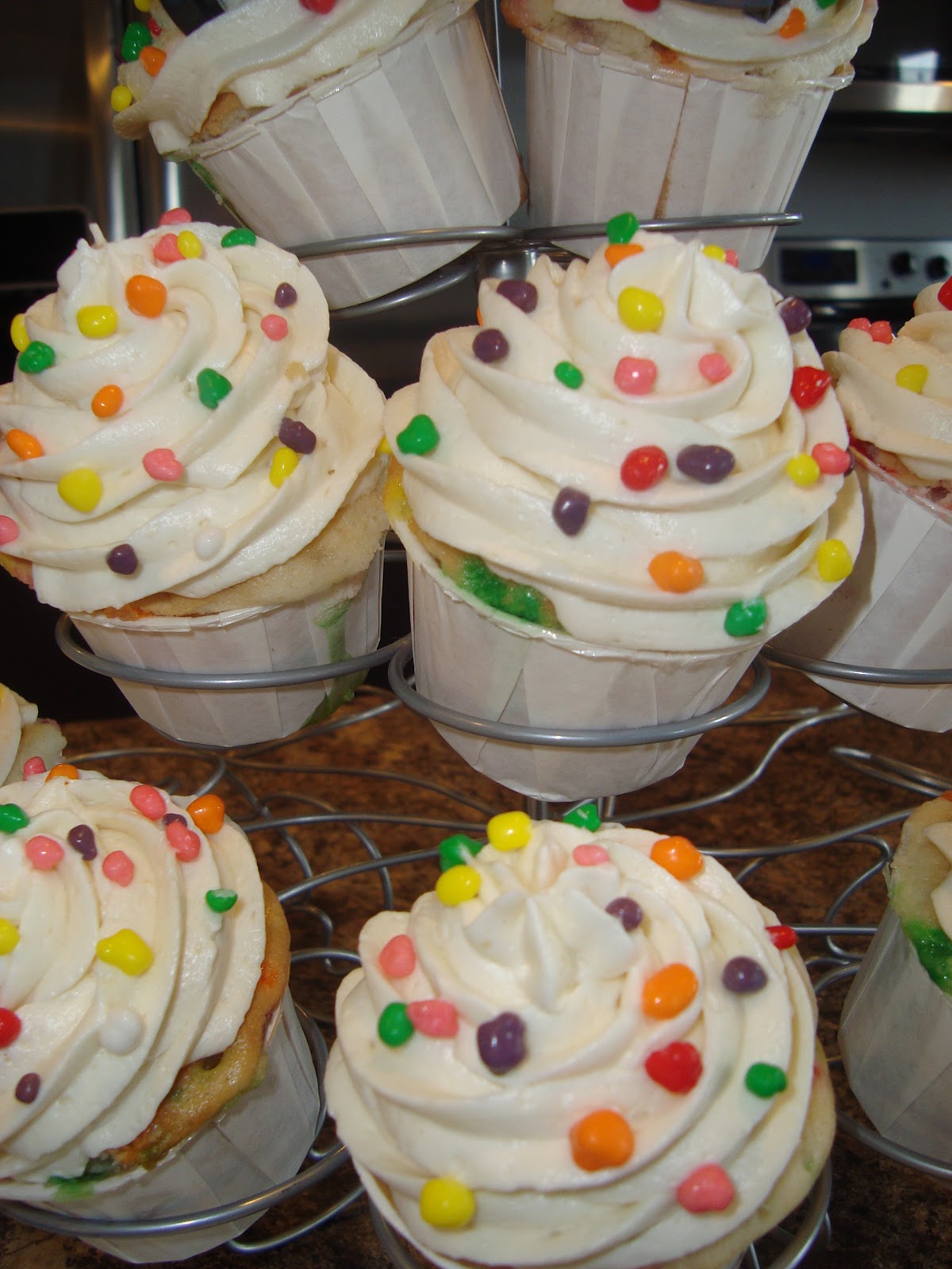 Light and Airy Vanilla Cupcake Frosting Dip it in Chocolate