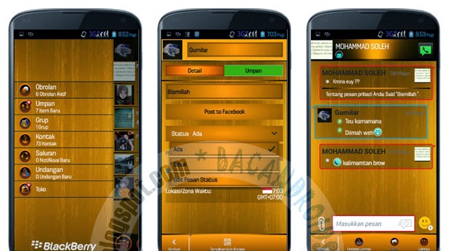 download BBM Mod Tema Goldie Fresh Emotikon Terbaru