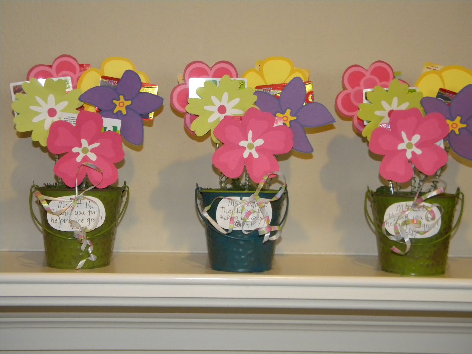 Strickly Us Gift Card Flower Pot