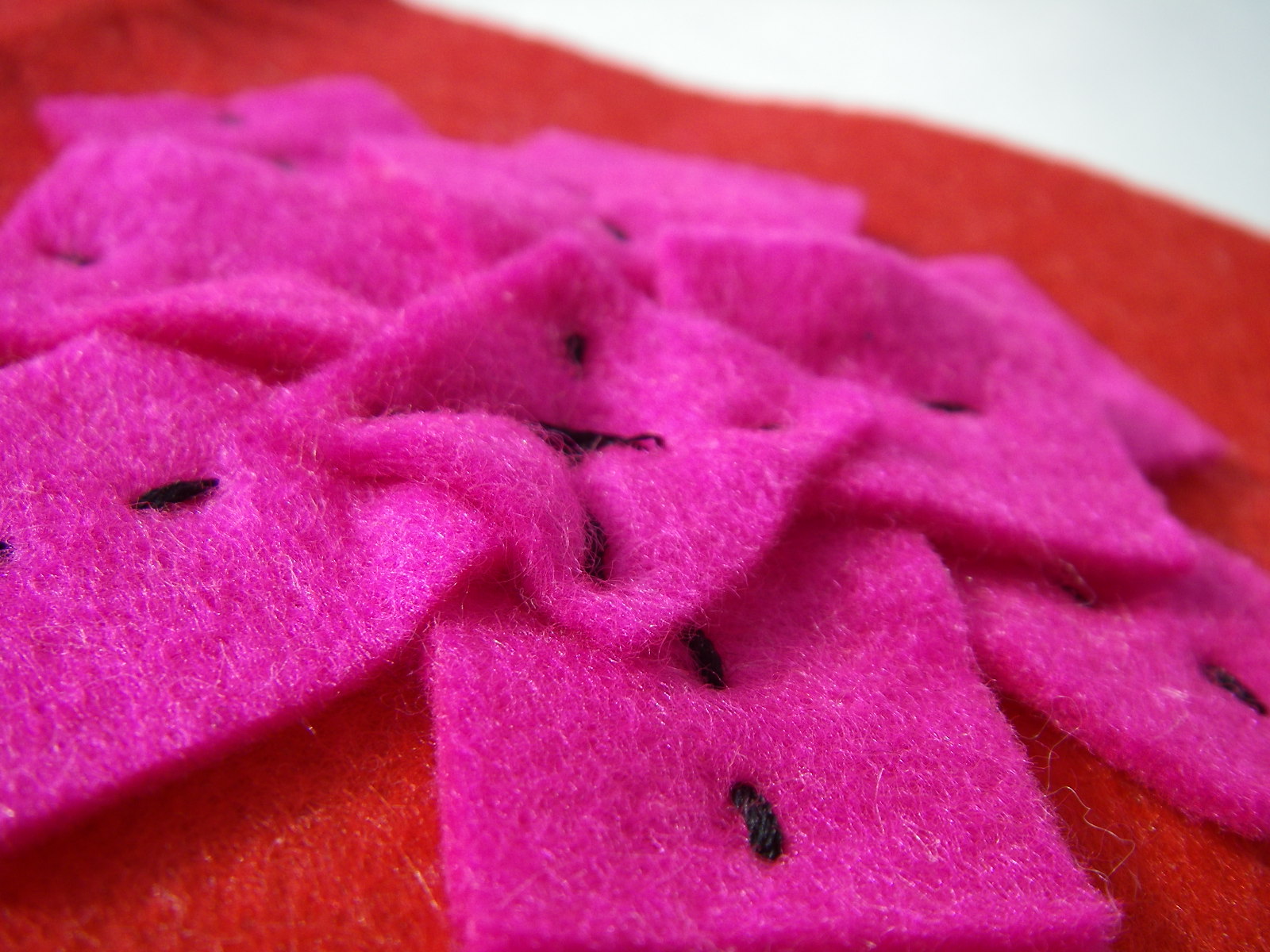 sidney hand stitched applique felt