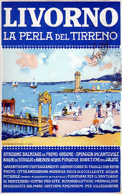 Poster, Livorno la Perla del Tirreno, Livorno the Pearl of the Tyrrhenian sea