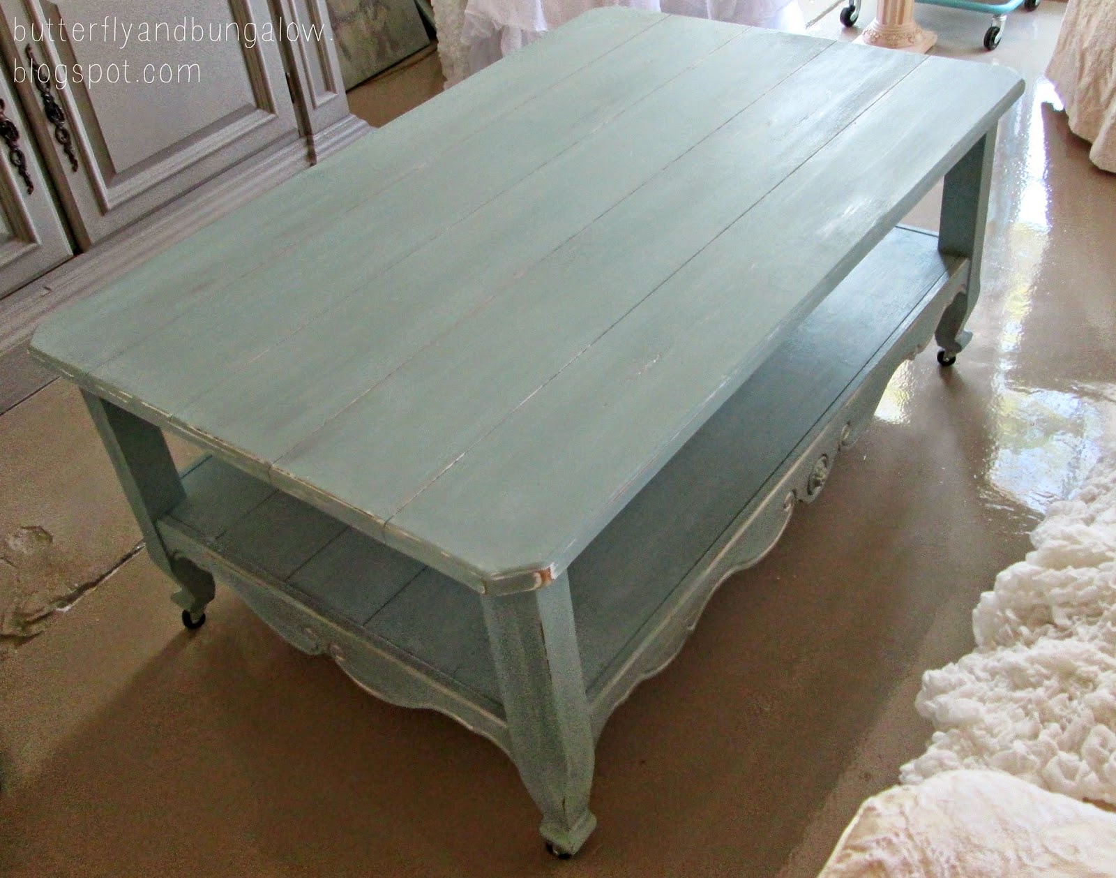 "Isabelle Thornton" Le Chateau des Fleurs French Country coffee table