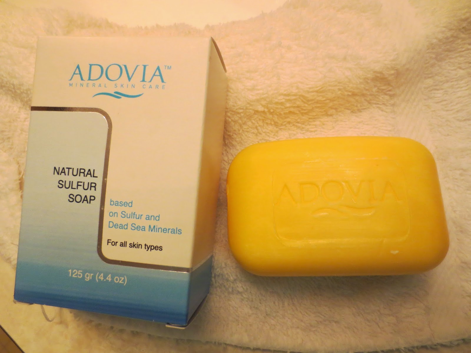 Gloria's Bits and Pieces 100 Natural Adovia Sulfur Soap for Acne