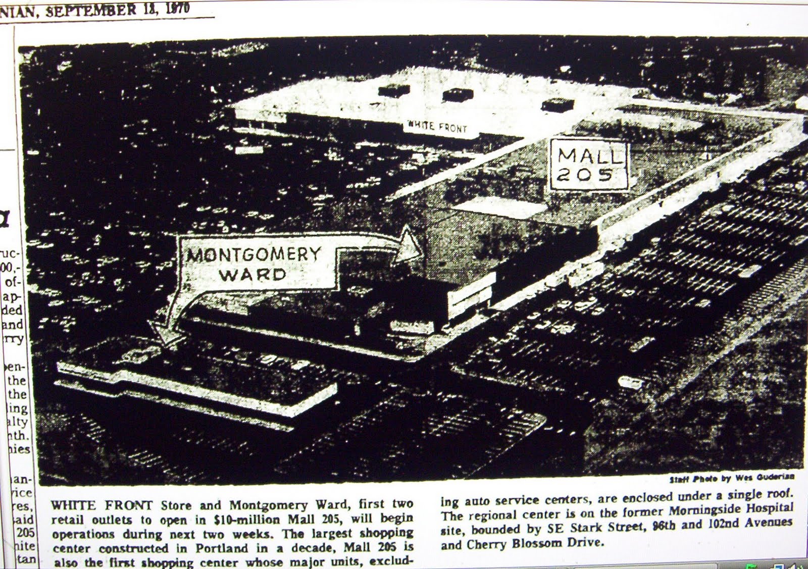 Old Mall 205 Facts and History Page Mall 205 Opens in 1970