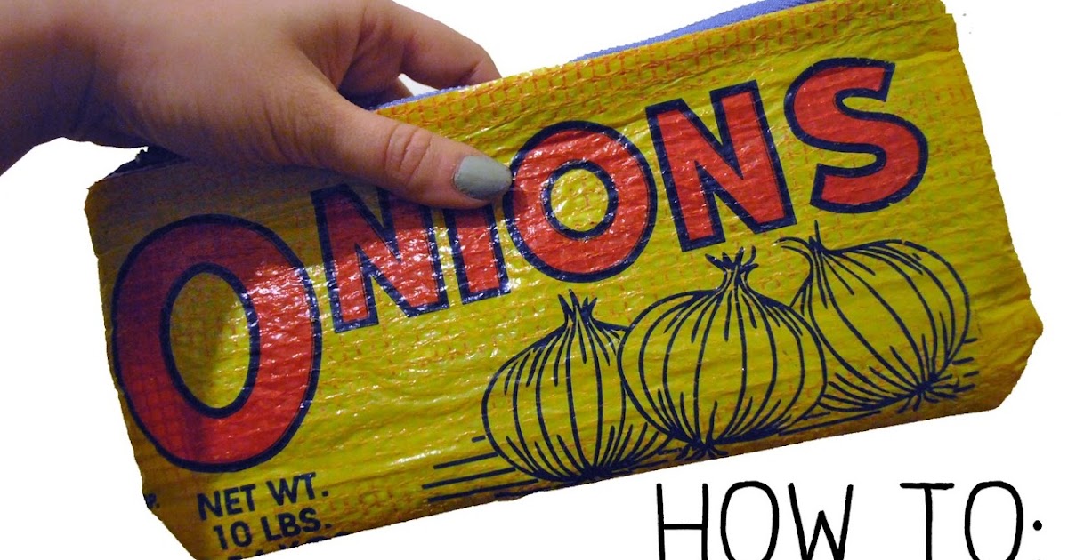 CRAFT & DESTROY How to Tuesday Lined zippered pouch out of an onion bag