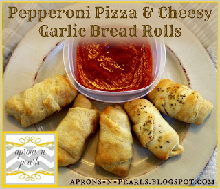 Pepperoni Pizza and Cheesy Garlic Bread Rolls