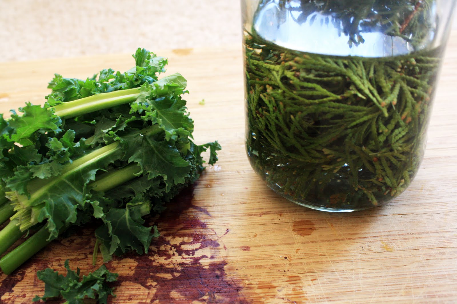 Lola's Child nature paints and a magazine stool