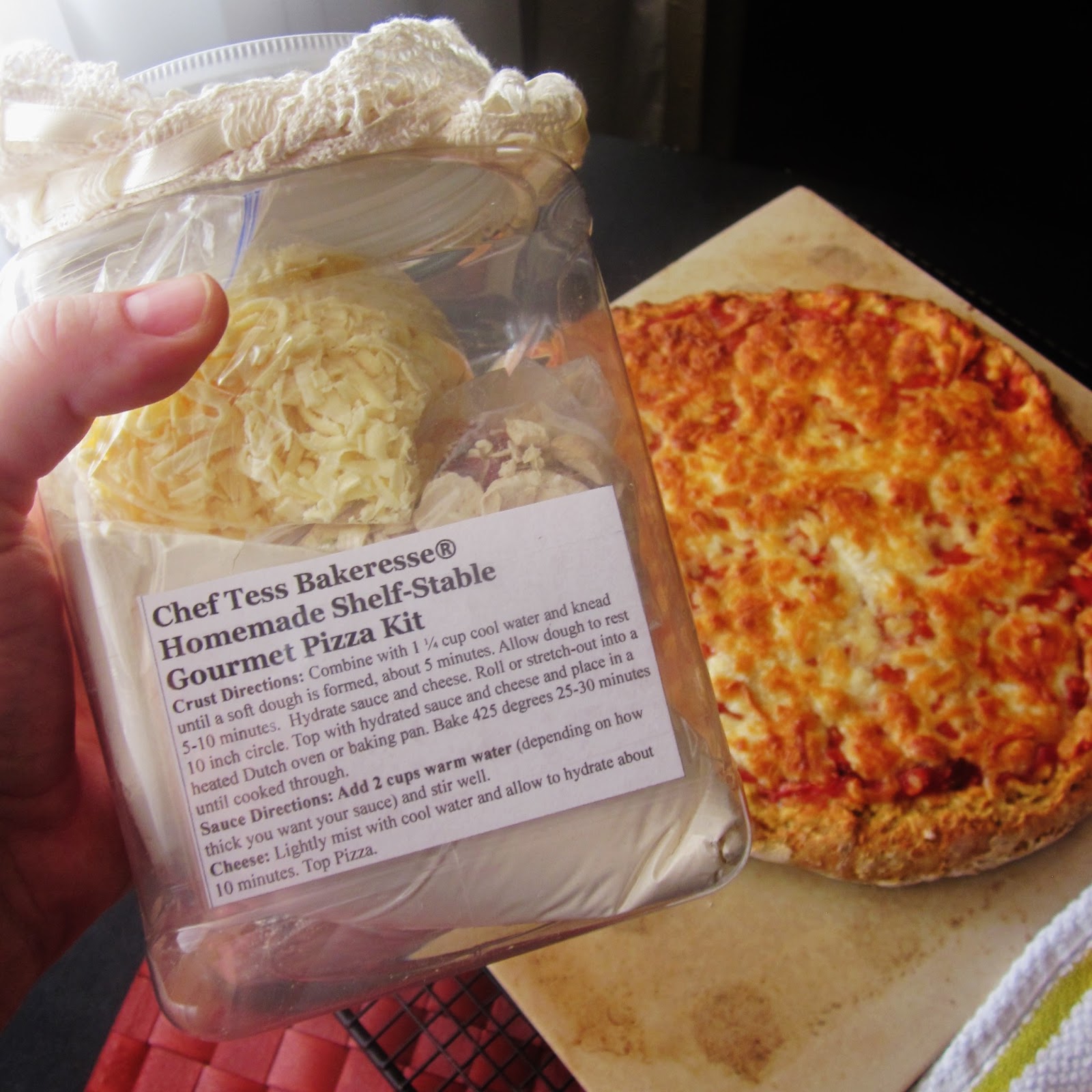 Chef Tess Bakeresse 2 ShelfStable Complete Pizza Kits for Camping and