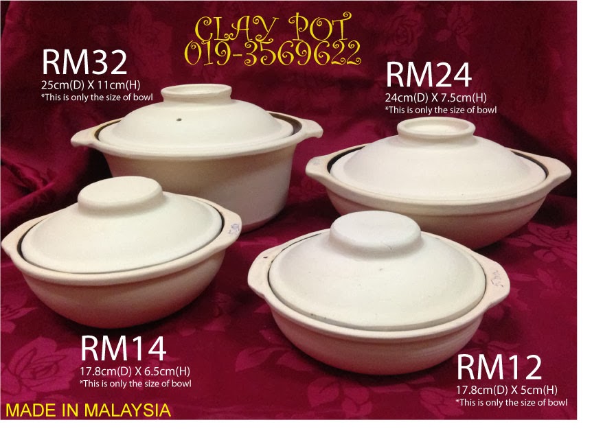 CALAY POT PERIUK TANAH ORIGINAL MADE IN MALAYSIA