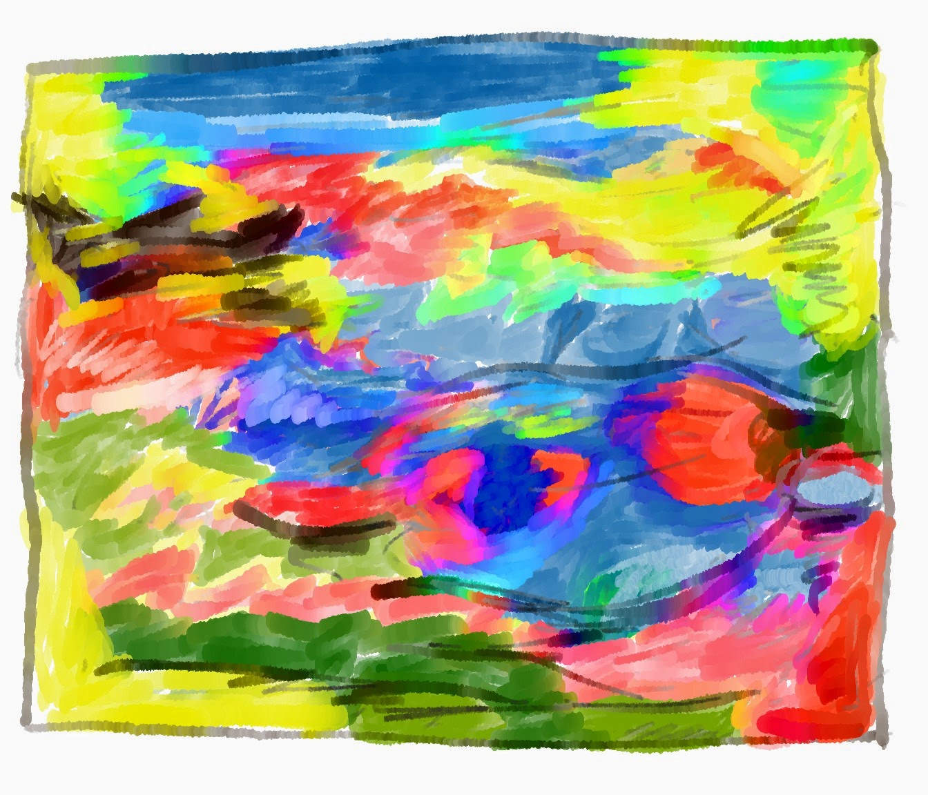 Testando pinceis úmidos no MyPaint com alguns conceitos de mixing e transparência incorporados aos mesmos. Testando pinceis úmidos no MyPaint com alguns conceitos de mixing e transparência incorporados aos mesmos.