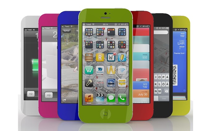 Foto iPhone 5 in verschillende kleuren