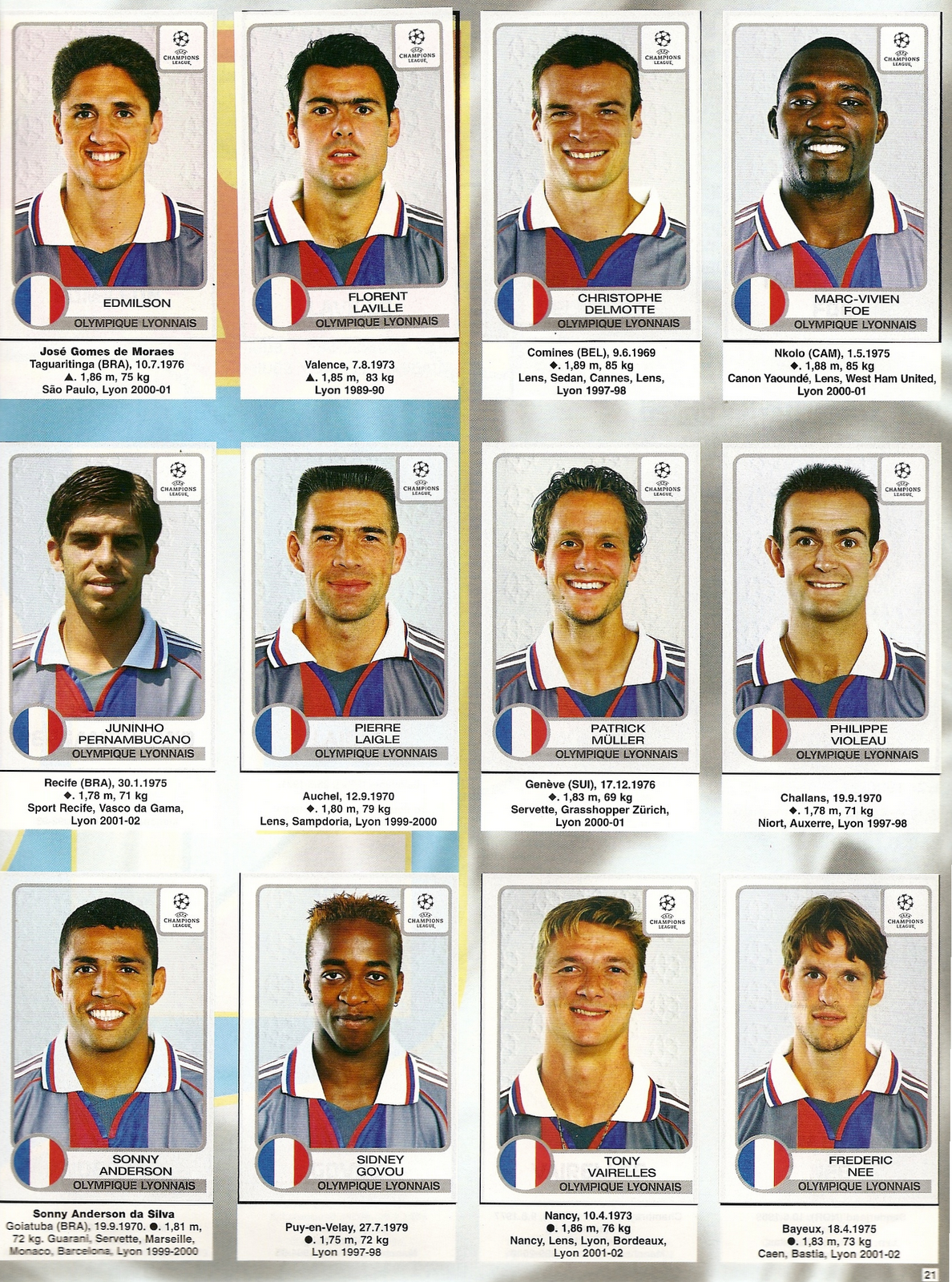 Panini+Olympique+Lyonnai+LDC+2002+Page+2