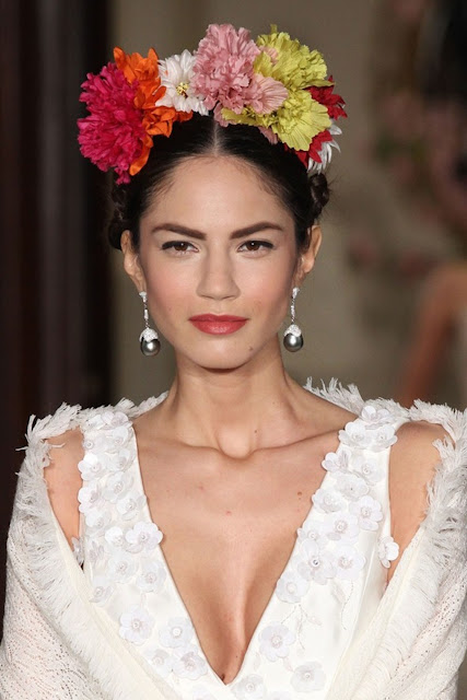 Weddings Hairstyles : Flowers Crowns : Cool Chic Style Fashion