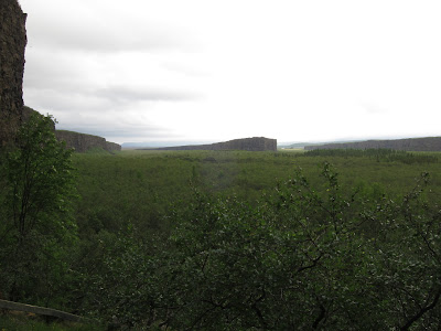 Asbyrgi from afar, Iceland