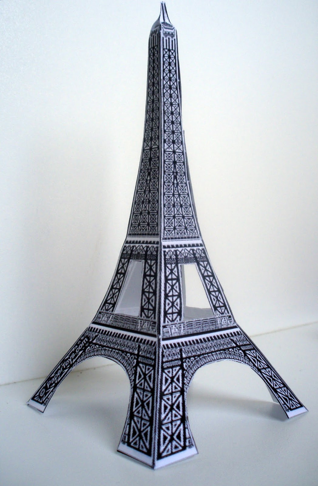 Cardboard Eiffel Tower Template