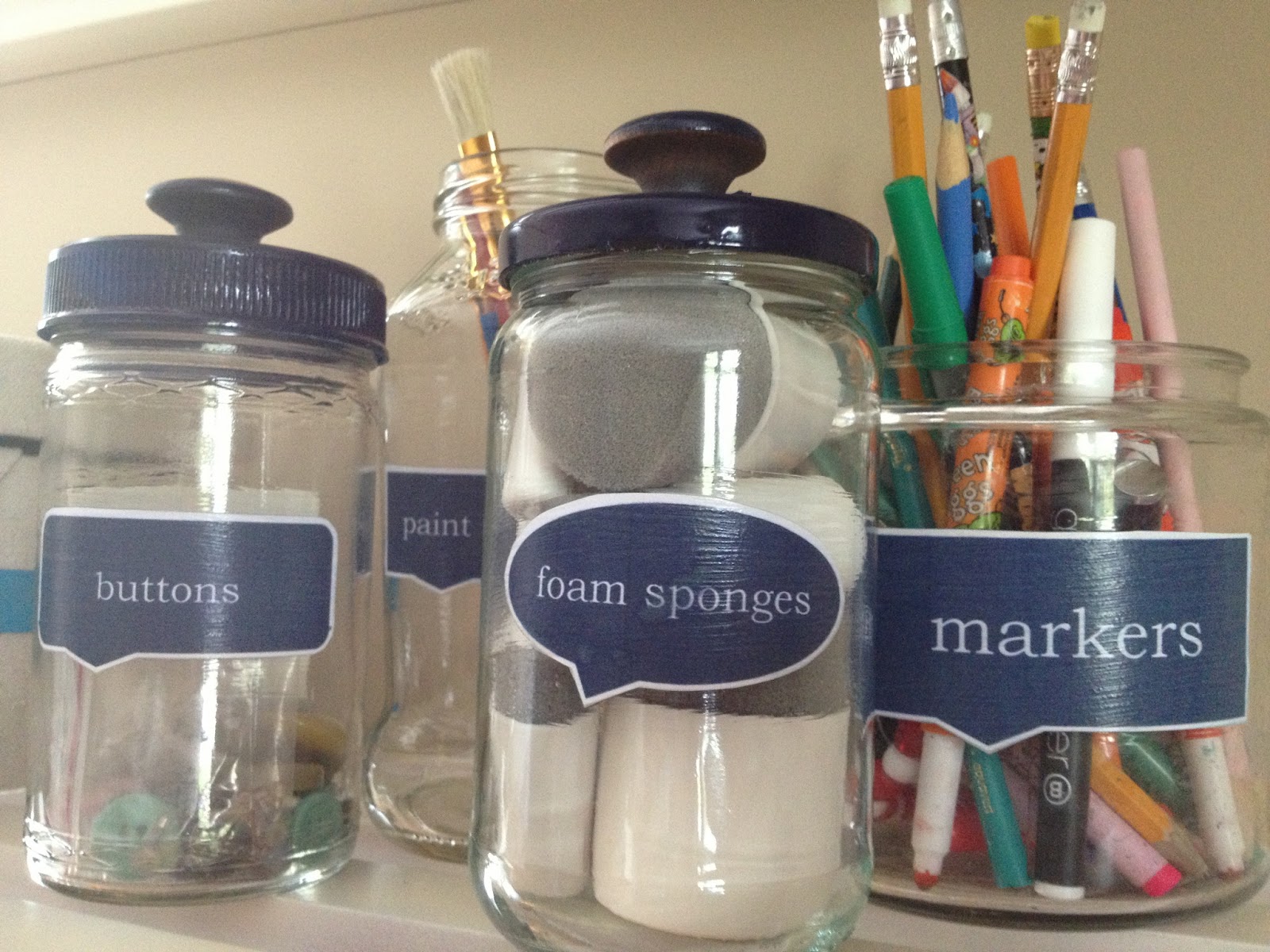 Two It Yourself How to turn glass jars into DIY pharmacy jars with labels