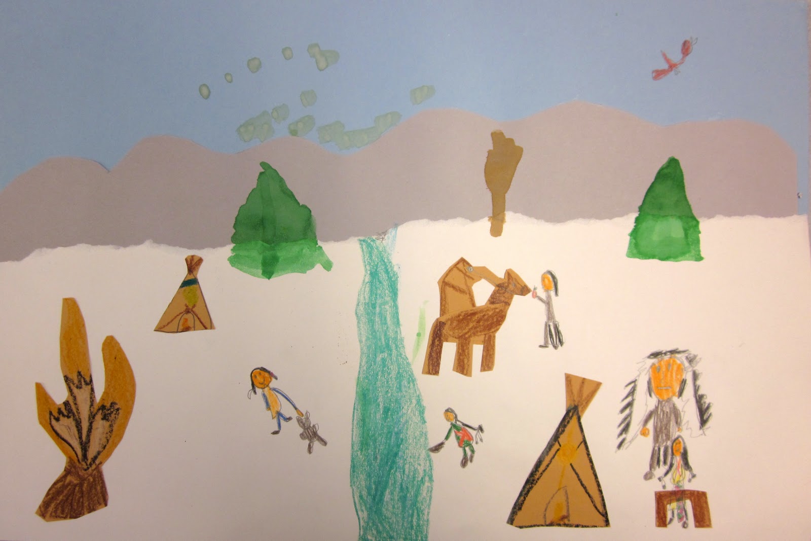Construction Paper Mountains