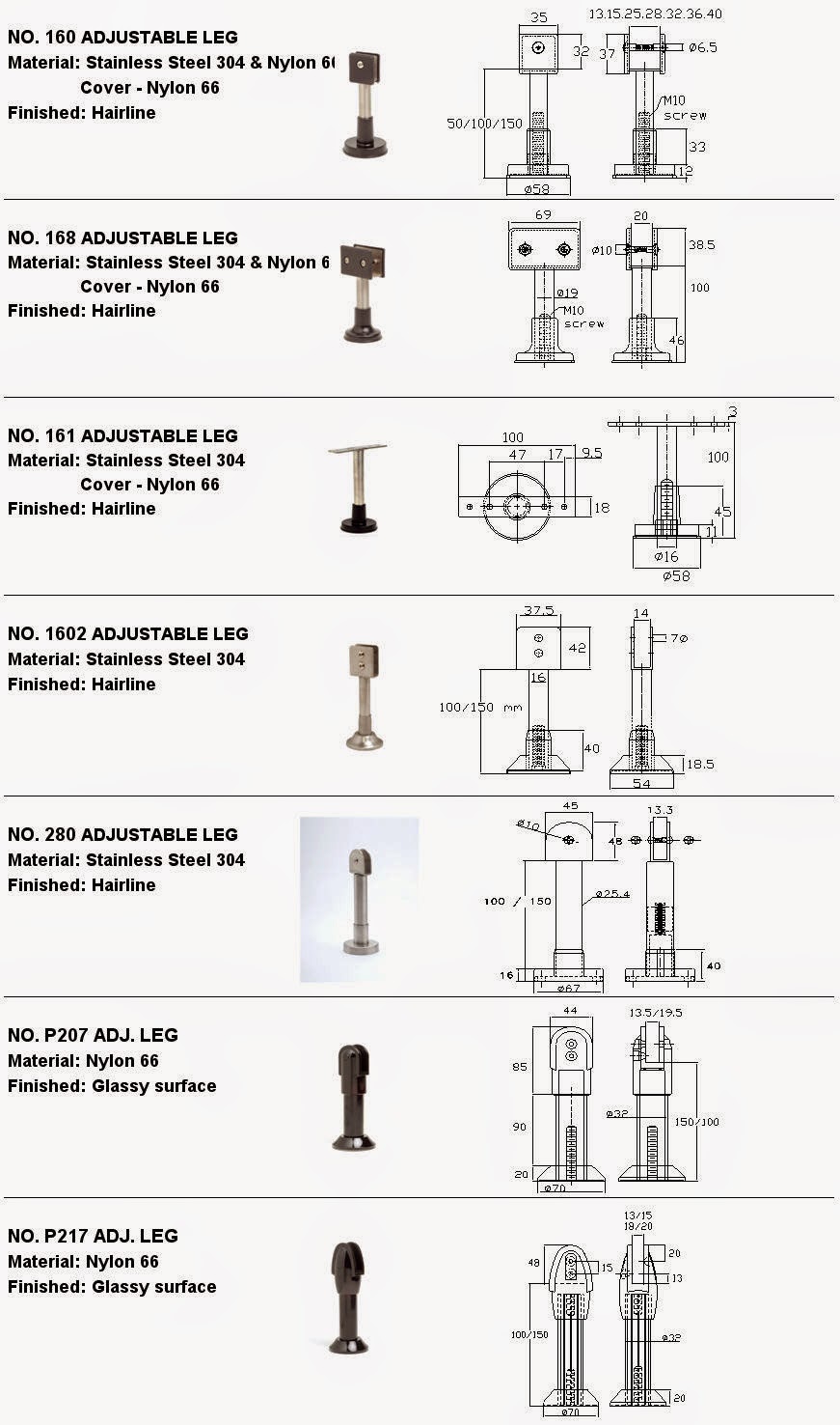 Blog about My Projects: Adjustable Leg